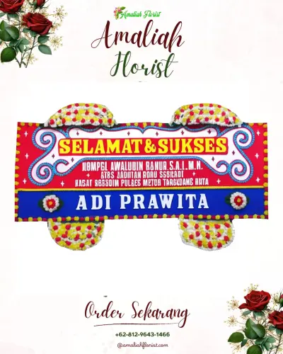 Karangan Bunga Ucapan Selamat di Lodoyong